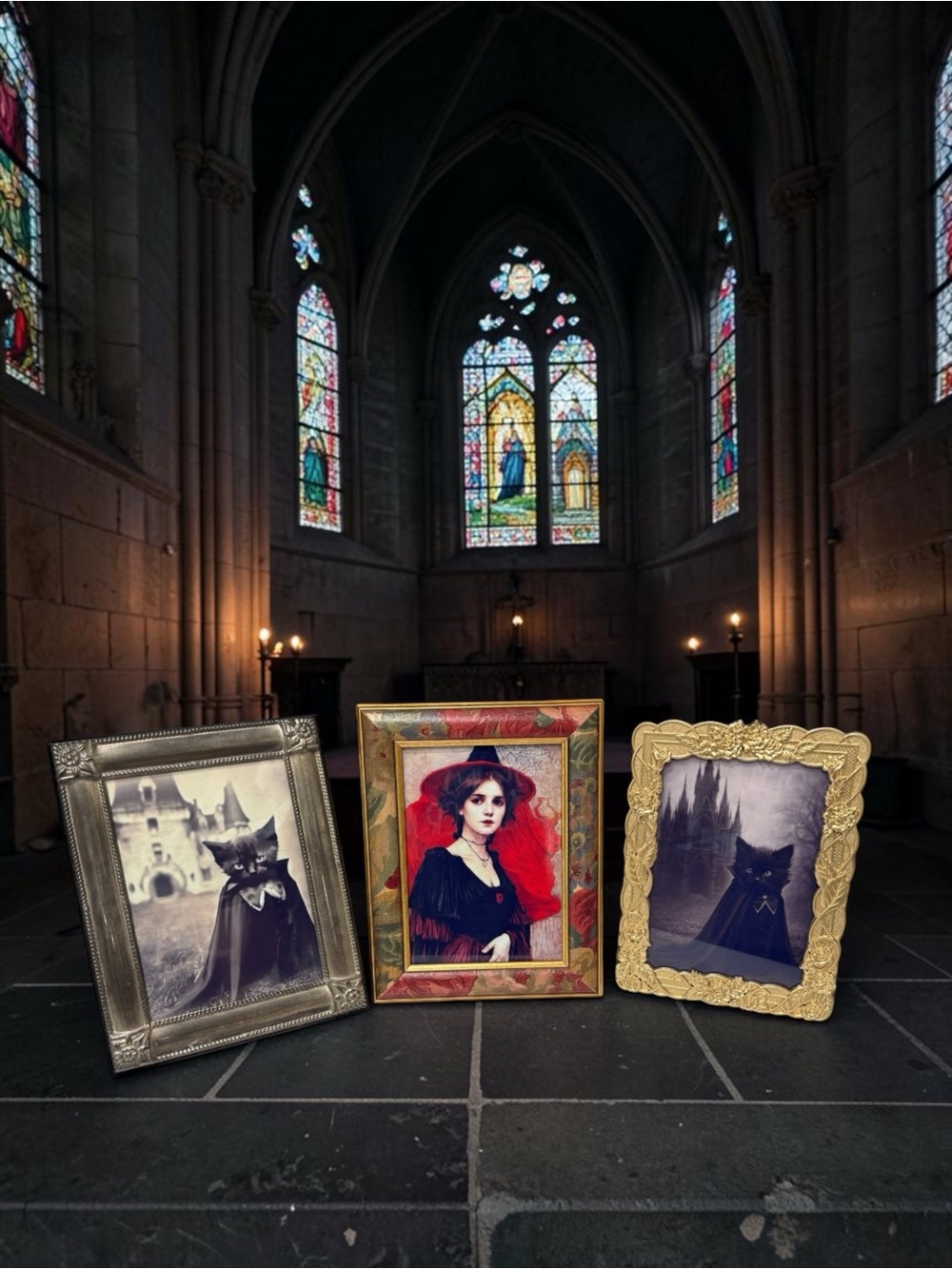 Vintage Picture Frames with Halloween Art - Picture 14 of 15